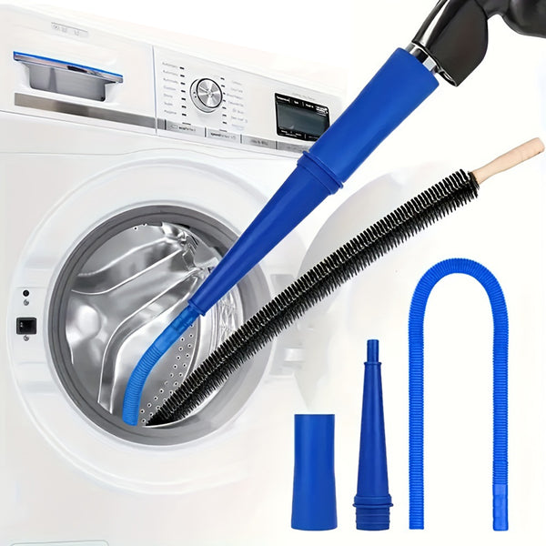 Dryer Vent Cleaner Kit, Dryer Lint Brush and Vacuum Hose Attachment, Anti-Slip Gloves